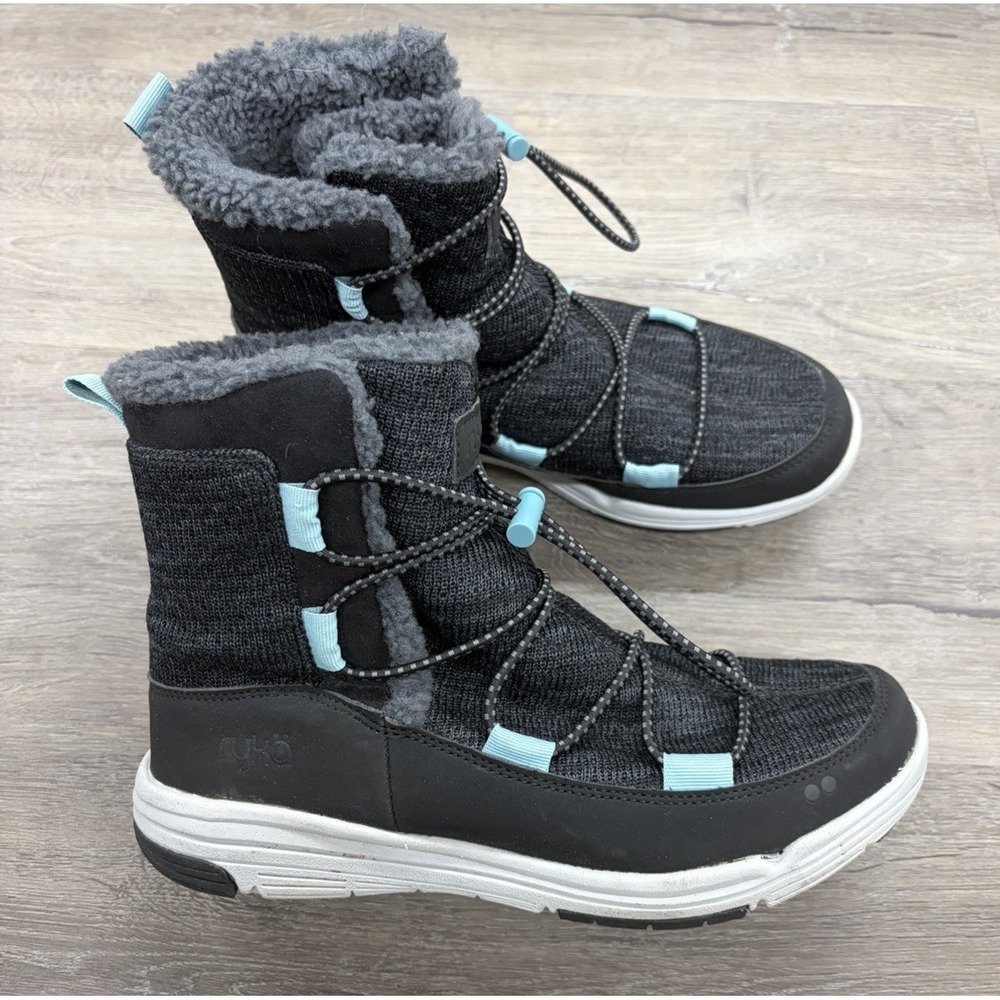 Ryka Aubonne Winter Boots Women's Size 7.5 Black Insulated Comfort Outdoor